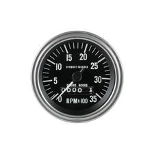 0-3,500 RPM Deluxe Series Analog Tachometer with Hourmeter