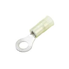 Nylon-Insulated, Brass Crimp Sleeve Ring Terminals
