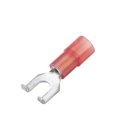 Clear Nylon-Insulated, Flanged Spade Terminals
